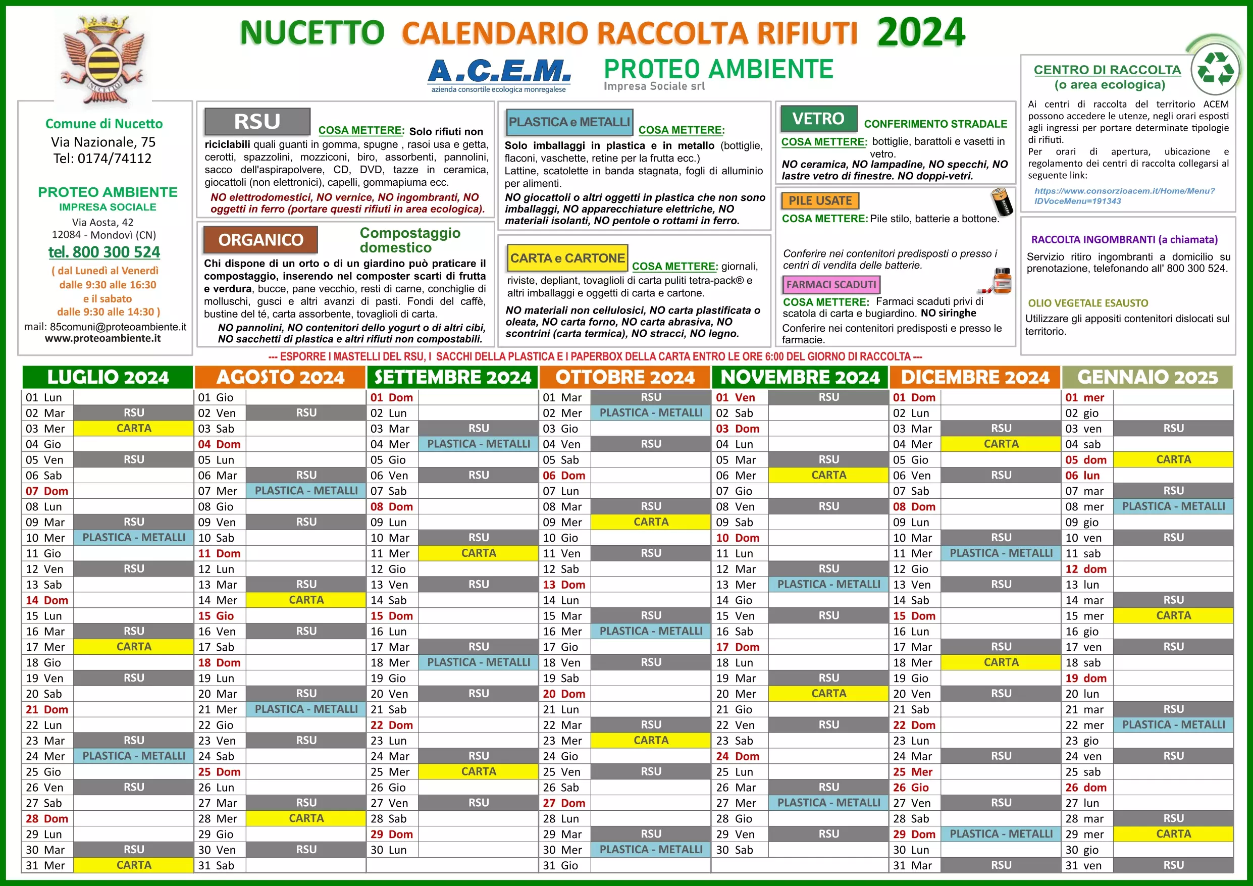 calendario 2 semestre 2024